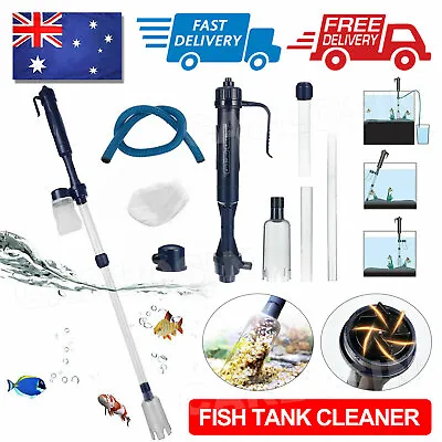 $17.65 • Buy Fish Tank Cleaner Vacuum Siphon Change Gravel Aquarium Pump Water Cleaning NEW