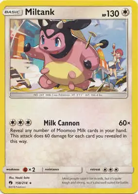 Miltank - 158/214 Pokemon » SM Lost Thunder Rare • $1.23