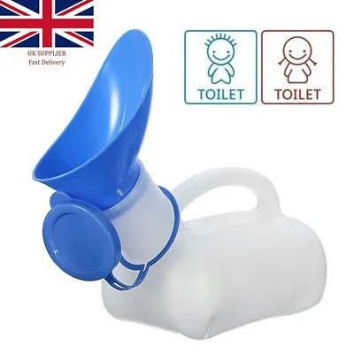 Female Male Portable Pee Bottle Car Travel Journey Urinal Emergency Toilet UK • £6.59