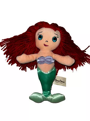 Disney Parks Little Mermaid Ariel Soft Yarn Hair Stuffed Plush Rag Doll Toy 9  • $10.99