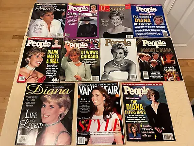 RARE Princess Diana Magazines Lot Of 11 People Vanity Fair + Special Edition • $65.14