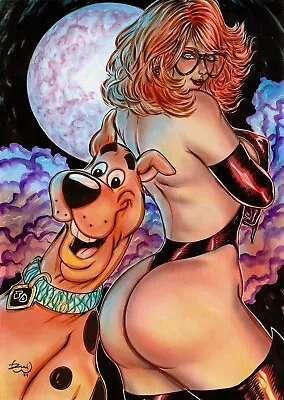VampiVelma And Scooby (11 X17 ) By Deni Wolfheart - Ed Benes Studio • $9.99
