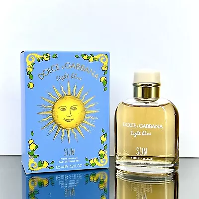 Dolce & Gabbana LIGHT BLUE SUN Men Cologne 4.2oz-125ml EDT Spr New-Sealed (BD13 • $74.95