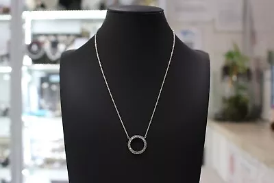 PANDORA Circle Of Sparkle Necklace - Stirling Silver S 925 ALE • $44