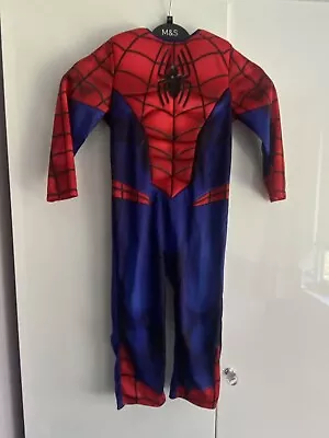 Spider-Man Costume Fancy Dress 3-4 • £1.99