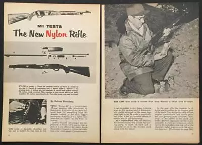 Remington Nylon 66 .22 Semi-automatic Rifle  The New Nylon Rifle” 1959 Pictorial • $7.99