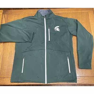 Michigan State Spartans￼ Men’s Zip Up Coat - Size L Proedge • $17.95