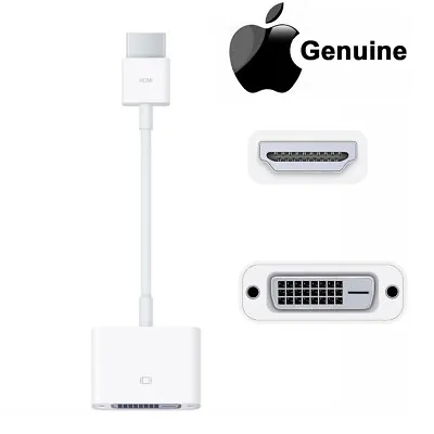 $16.49 • Buy Genuine Apple HDMI To DVI Adapter Cable For MacBook Pro Mac Mini Pro 922-9555