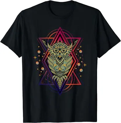 NEW LIMITED Tribal Owl - Sacred Geometry - Mystical Owl T-Shirt Size S-5XL • $17.99