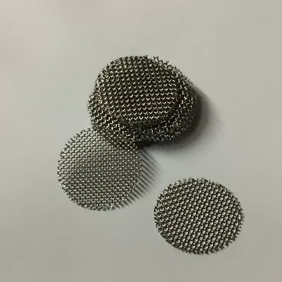 50 COUNT Stainless Steel T304 Wire Mesh Filter Discs 3/8  60 Mesh MADE IN USA! • $7.34