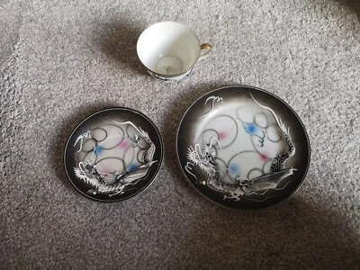 £15 • Buy Hadson Japan Moriage Dragon China Single Tea Set - Dragon