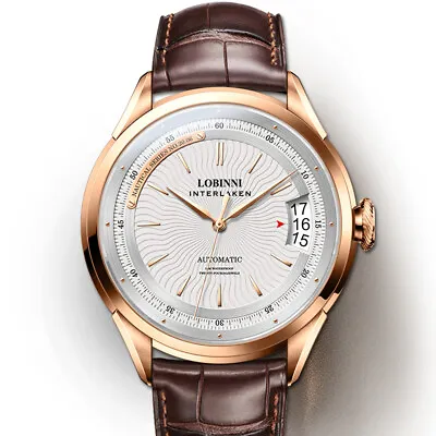 LOBINNI Fashion Mens Watches Luxury Men Automatic Watch Mechanical Wristwatch • $189