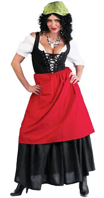 $52.20 • Buy Tavern Wench GYPSY Costume Shirt Skirt Apron Adult Lady Large 12 14 Renaissance