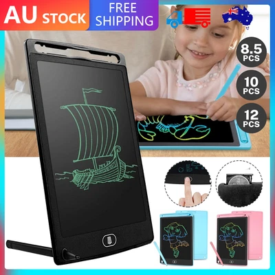 $9.75 • Buy 10 / 12  LCD Writing Tablet Drawing Board Colorful Doodle Handwriting Pad HOT