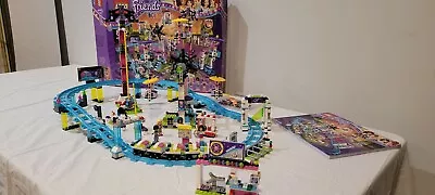 LEGO FRIENDS 41130 Amusement Park Roller Coaster W/ Minifgs & Instructions • $135