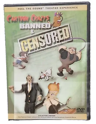 Cartoon Crazys Banned And Censored DVD 2001 Vintage Haed To Find Rare Toons • $19.99