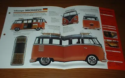 ★★1962 Vw Microbus Original Imp Brochure 62 Volkswagen 63 64 65 66 67 68 Van Bus • $12.99