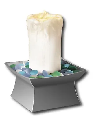 HoMedics - Envirascape Illuminated Tabletop Relaxation Fountain - Silver  • $19.99