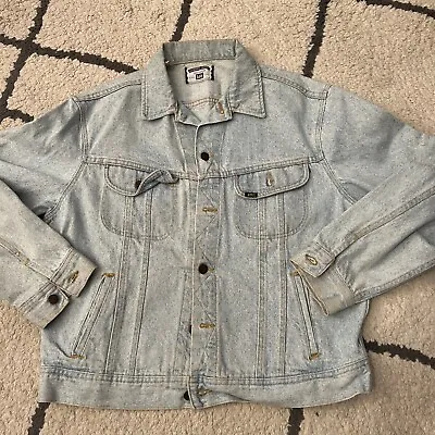 Vintage 90s Lee Jeans Denim Jacket Men’s Size Large Made In USA • $24.95