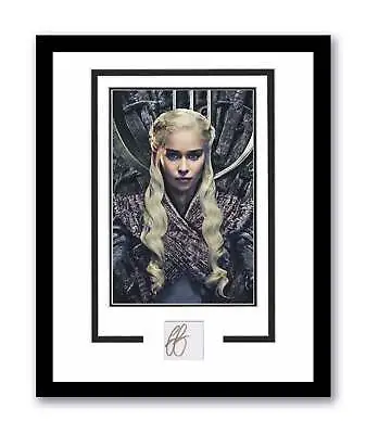 Emilia Clarke Autographed 11x14 Framed Photo Daenerys Game Of Thrones ACOA • $299.99