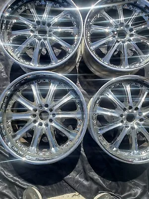 18  Mht 3 Piece Staggered Chrome Wheels • $395