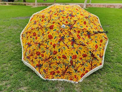 $201.84 • Buy Indian Yellow Bird Umbrella Beach Sun Shade Outdoor Parasol Designer Umbrella AU