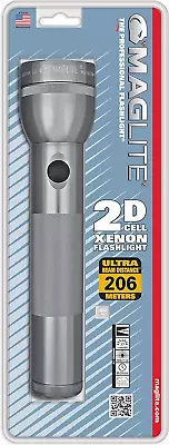 Maglite Heavy-Duty Incandescent 2-Cell D Flashlight Gray • $30.01
