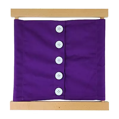 Large Buttons Dressing Frame - MONTESSORI PRACTICAL LIFE MATERIAL • $10.18