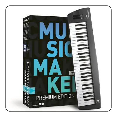 MAGIX Music Maker Control - Music Maker 2021 Premium - USB Keyboard - [Boxed] • £44.99