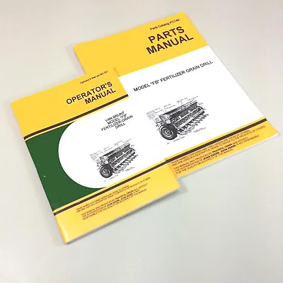 Operators Parts Manuals For John Deere Van Brunt Fb 137 13X7 Grain Drill Owners • $26.57