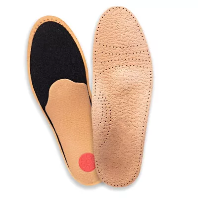 Orthotic Leather Shoe Insoles With Arch Support Heel Cushion Footbed Women Men • £7.68