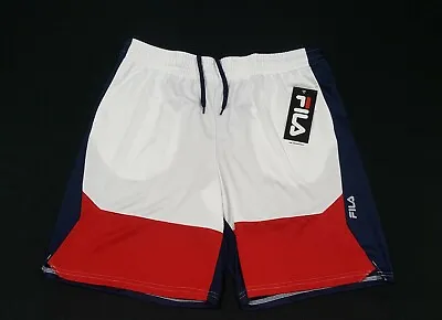 Fila Mens Training Basketball- Running Shorts Side Pockets  Polyester SZ Large • $24.99