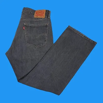 Levis 514 Mens Size 36x32 (Actual 36x30) Regular Straight Fit Jeans Gray Denim • $23.98