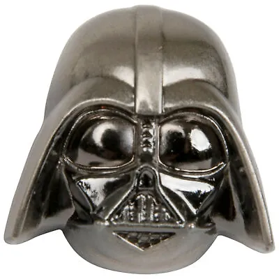 Star Wars Darth Vader Helmet Pewter Lapel Pin Silver • £11.56