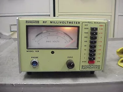 Boonton Electronics 92BD RF Millivoltmeter | -50 To +20 DBm | 1-3000mV • $200