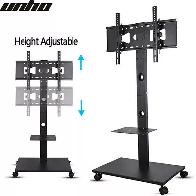 32 -70  Portable TV Mobile Floor Stand Moving Cart Mount Height Adjustable 30KG • $65.94