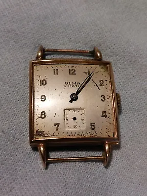 Vintage Olma Bimatic  9ct Gold Cased Watches   Not Working Faulty • $380