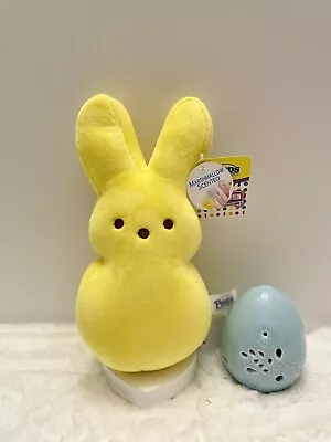 PEEPS Yellow Marshmallow Scented Plush Bunny 11 Inch 2024 NWT • $15