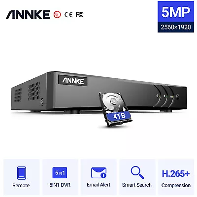 ANNKE 8CH 16CH H.265+ 5MP Lite DVR Recorder For CCTV Home Security Camera System • $77.99