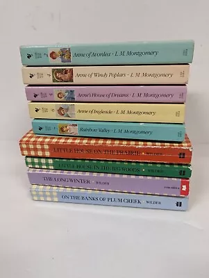 Anne Of Green Gables And Little House Lot 9 Books Total Paperback • $19.99