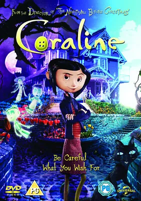 Coraline DVD (2009) Henry Selick Cert PG Highly Rated EBay Seller Great Prices • £3.24