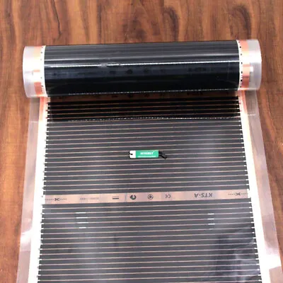 Infrared Underfloor Heating Film Foil Mat 220V For Under Laminate Solid Floor • £18.16