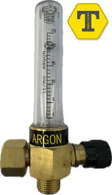 Hi-Lo Argon Mixed Gas Flowmeter 0-25 LPM MIG TIG Welding Flow Meter • £11.95