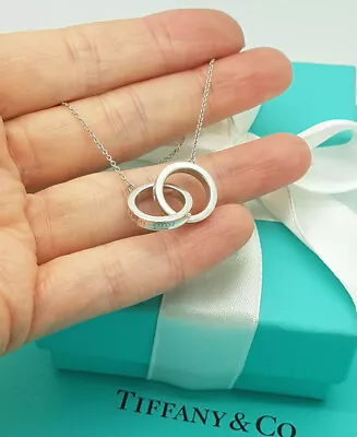£287.99 • Buy Tiffany & Co. 1837 Interlocking Circles Necklace In Sterling Silver, RRP £430