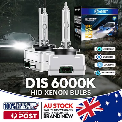 2xD1S D1C 35W Xenon 6000K HID 12V Quality Assurance Headlight Bulb Shatterproof • $42.88