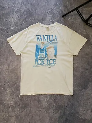 Vintage 1991 Vanilla Ice Rap T Shirt Ice Ice Baby Tour Hip Hop 90s (M-L) Graphic • $59