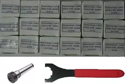 MT4  ER32 Chuck+18 PCs ER32 Collets+Spanner - New • $147.99