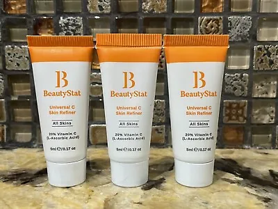 Lot 3 BeautyStat Universal C Skin Refiner 20% Vitamin C 0.17 Oz Ea-.51 Oz Total • $11.95