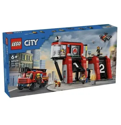 LEGO 60414 City Fire Station With Fire Engine (Brand New Sealed) • $99