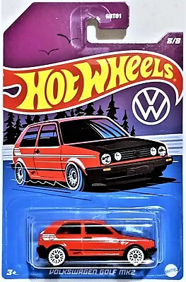 2022 Hot Wheels VW Set RED Volkswagen Golf MK2 1:64 #8/8 New • $11.99